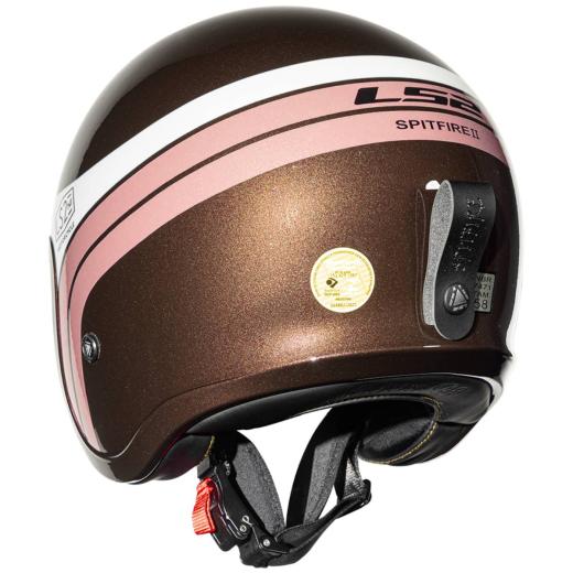 Capacete LS2 Aberto OF599 Sunrise Marrom/Branco