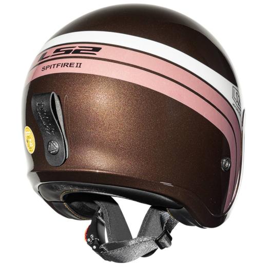 Capacete LS2 Aberto OF599 Sunrise Marrom/Branco