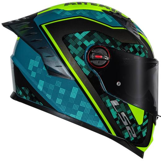 Capacete LS2 FF358 Pro Striker Azul/Amarelo