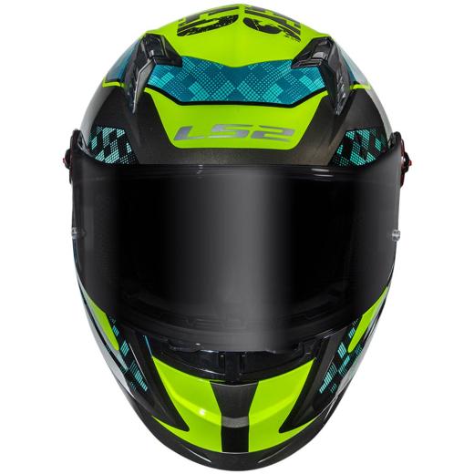 Capacete LS2 FF358 Pro Striker Azul/Amarelo