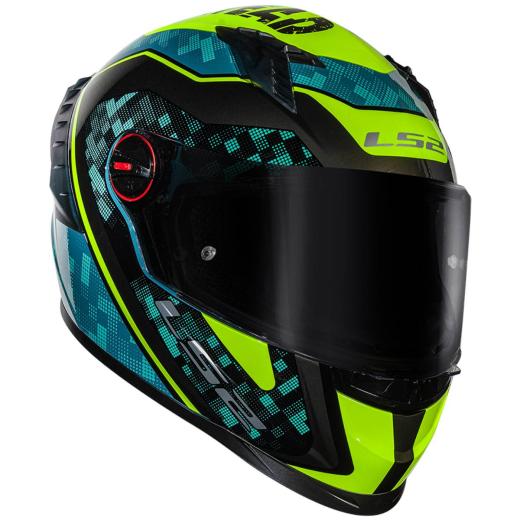 Capacete LS2 FF358 Pro Striker Azul/Amarelo