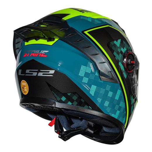 Capacete LS2 FF358 Pro Striker Azul/Amarelo