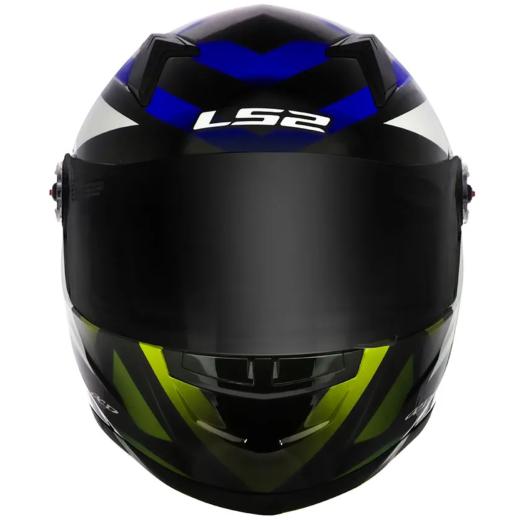 Capacete LS2 FF358 Starwar Azul/Amarelo Flúor