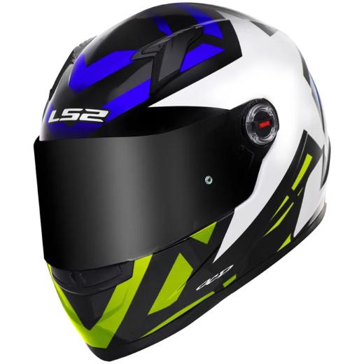 Capacete LS2 FF358 Starwar Azul/Amarelo Flúor