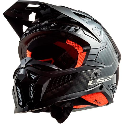 Capacete LS2 MX703 X-Force C Solid Carbon