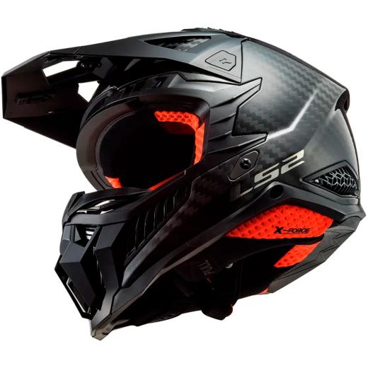Capacete LS2 MX703 X-Force C Solid Carbon