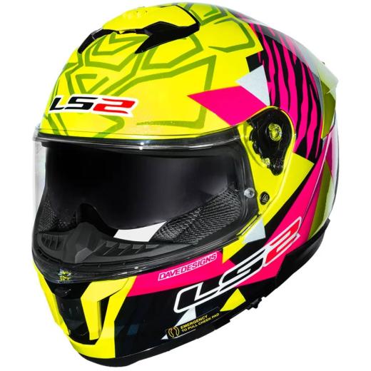 Capacete LS2 Stream II FF808 Tiger Aldeguer Replica