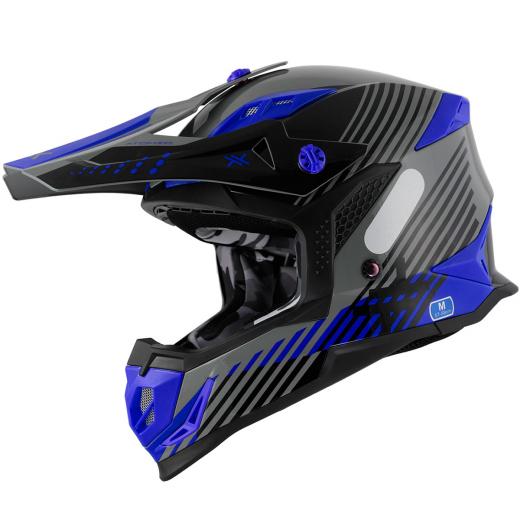 Capacete Mattos Racing Atomic Azul