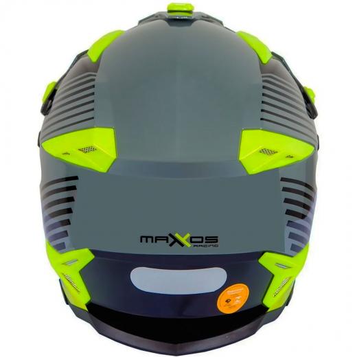 Capacete Mattos Racing Atomic Flúor/Cinza