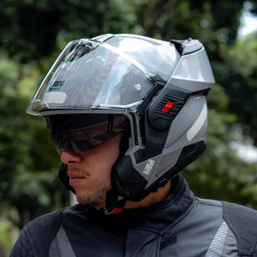 Capacete Nolan N120-1 Classic Grigio Articulado