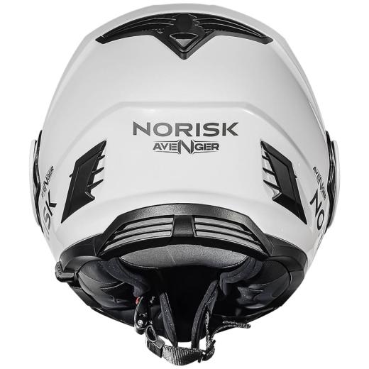 Capacete Norisk Avenger Monocolor Articulado Branco