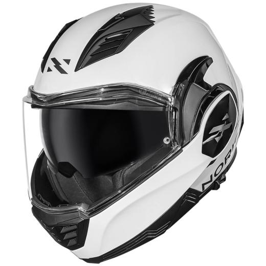 Capacete Norisk Avenger Monocolor Articulado Branco