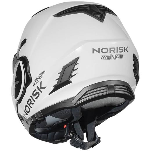 Capacete Norisk Avenger Monocolor Articulado Branco