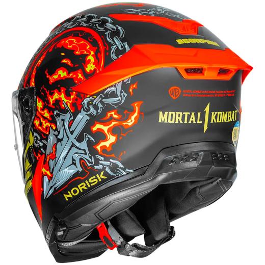 Capacete Norisk Rock Mortal Kombat Scorpion