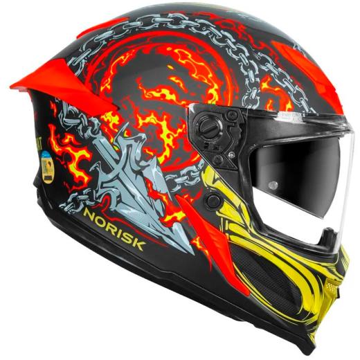 Capacete Norisk Rock Mortal Kombat Scorpion