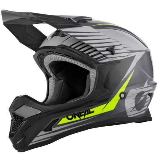 Capacete Oneal 1Series Stream Cinza/Amarelo