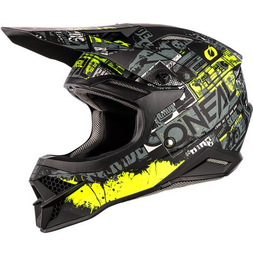 Capacete Oneal 3Series Ride Preto/Amarelo