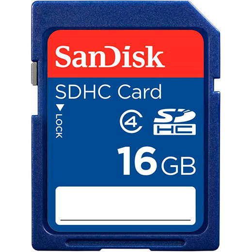 Cartão de Memória SanDisk SDHC 16GB - Classe 4