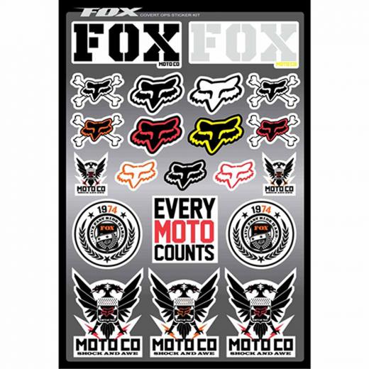 Cartela de Adesivos Fox Covert