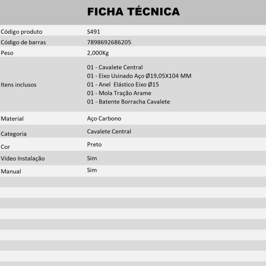 Cavalete Central Start CB 500X 20/25