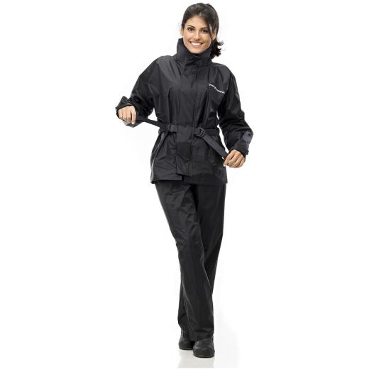 Conjunto Capa de Chuva Pantaneiro Feminino Nylon Luxo Forrado c/ Ventilação