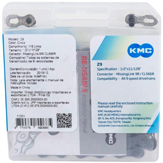 Kit Corrente KMC Z9 9V + Lubrificante