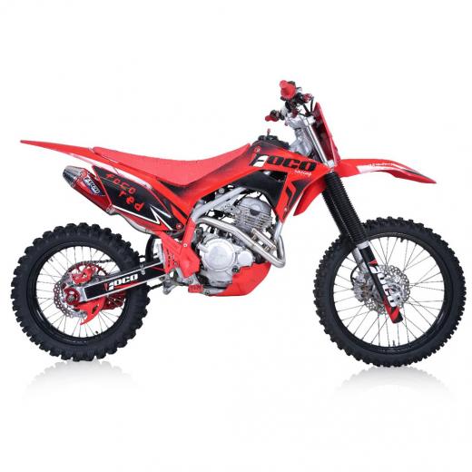 Curva + Ponteira Foco Racing CRF 250F Red Series