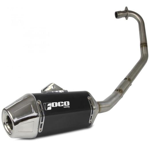 Curva + Ponteira Foco Racing CG 160 F2