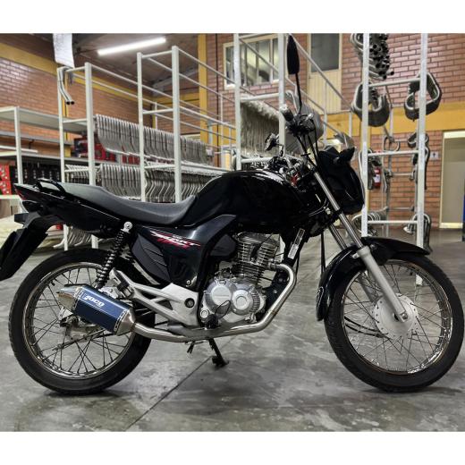 Escapamento Curva + Ponteira Foco Racing F2 CG 160