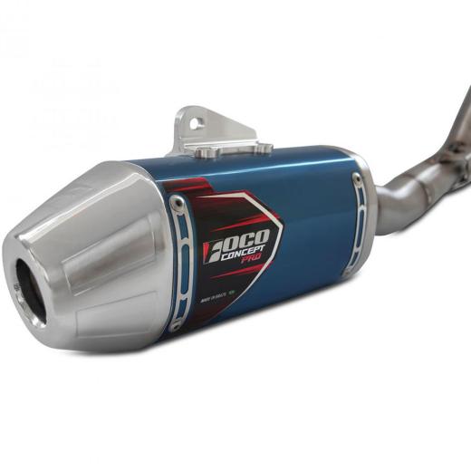 Curva + Ponteira Foco Racing CRF 250F Concept Pro Azul