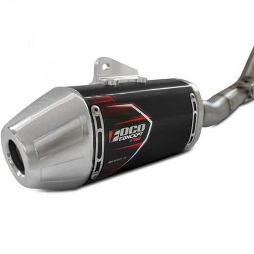 Curva + Ponteira Foco Racing CRF 250F Concept Pro Preto