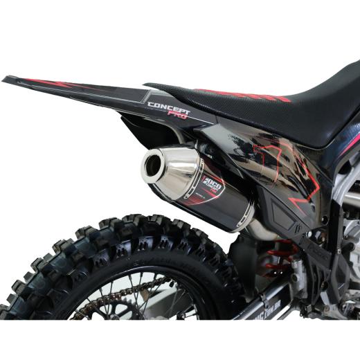 Curva + Ponteira Foco Racing CRF 250F Concept Pro Preto