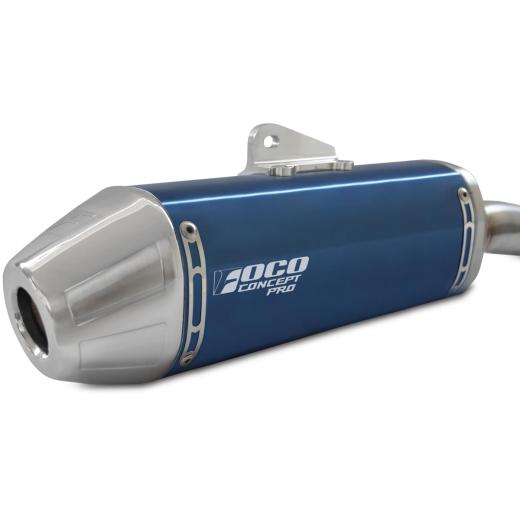 Curva + Ponteira Foco Racing KXF 450 19/23 Concept Pro Azul