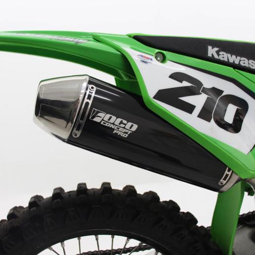 Curva + Ponteira Foco Racing KXF 450 19/23 Concept Pro Preto