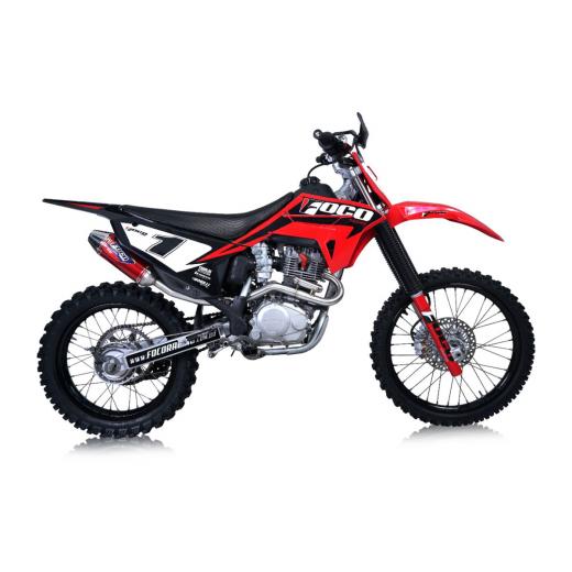 Curva + Ponteira Foco Racing CRF 230 Red Series