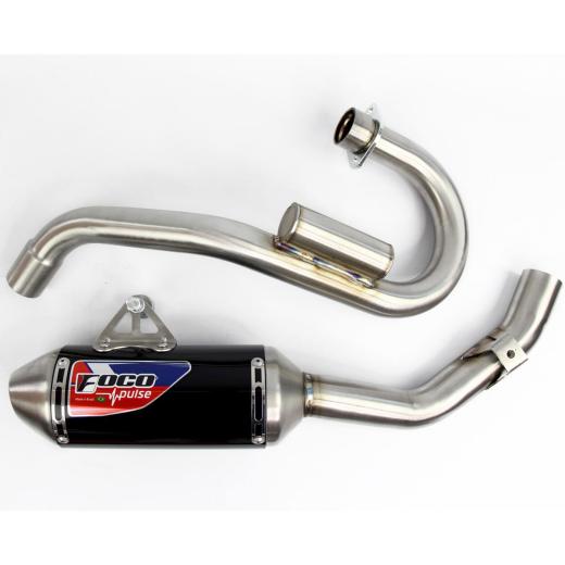 Curva + Ponteira Foco Racing CRF 250 Pulse Preto