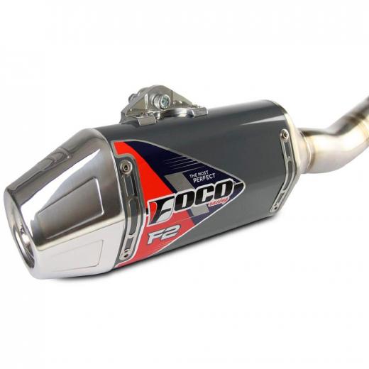Curva + Ponteira Foco Racing CRF 250F F2 Titnio