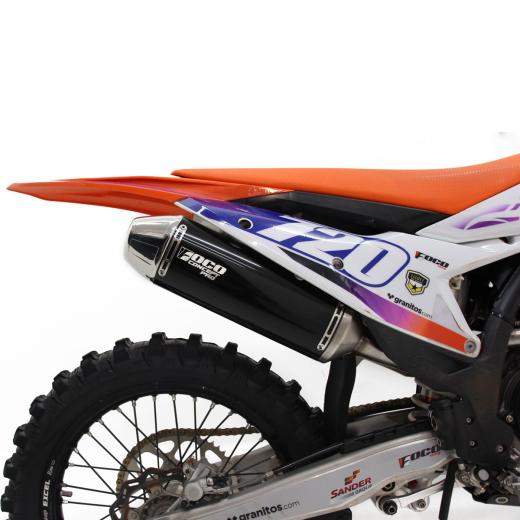 Curva + Ponteira Foco Racing KTM 250 SX 19/22 - GasGas MC 20/23 Concept Pro