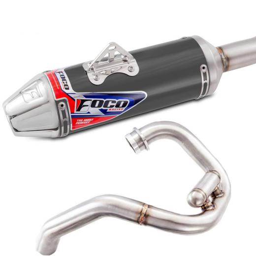 Curva + Ponteira Foco Racing Tornado