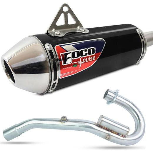 Escapamento Curva + Ponteira Foco Pulse XR 300L Tornado