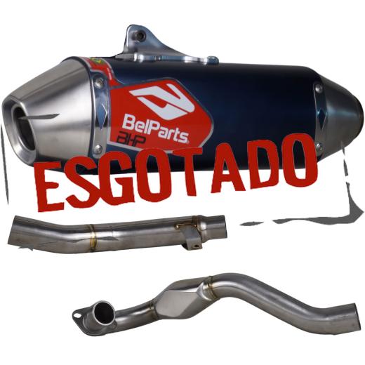 Escapamento Curva + Ponteira Belparts NXR 160 Bros 15/24
