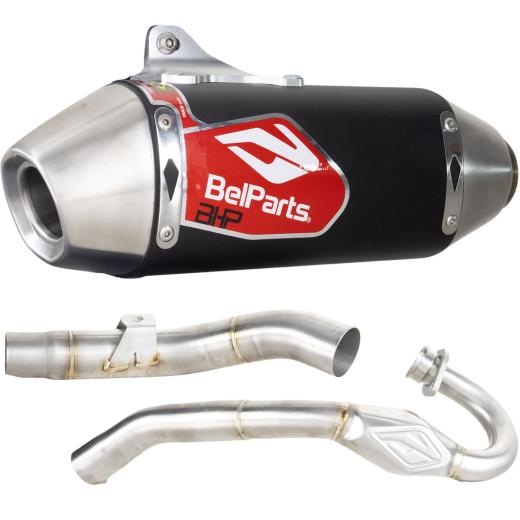 Escapamento CRF 250F 18/25 Curva + Ponteira Belparts Pro Short 