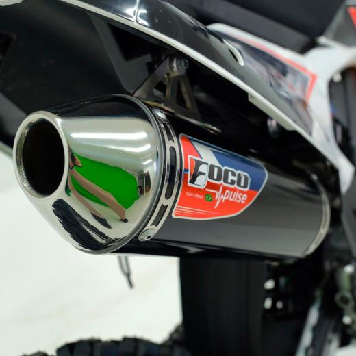 Escapamento Curva + Ponteira Foco Pulse MXF 270FI