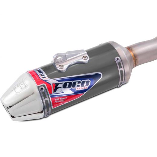 Escapamento Curva + Ponteira Foco Racing F1 CRF 300F