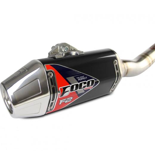 Escapamento Curva + Ponteira Foco Racing F2 CRF 300F