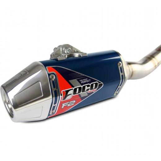 Escapamento Curva + Ponteira Foco Racing F2 CRF 300F