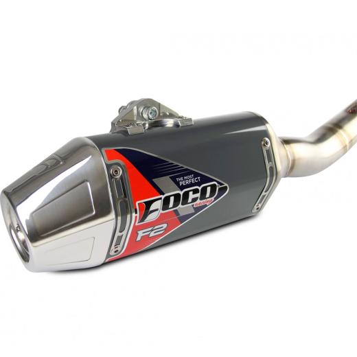 Escapamento Curva + Ponteira Foco Racing F2 CRF 300F