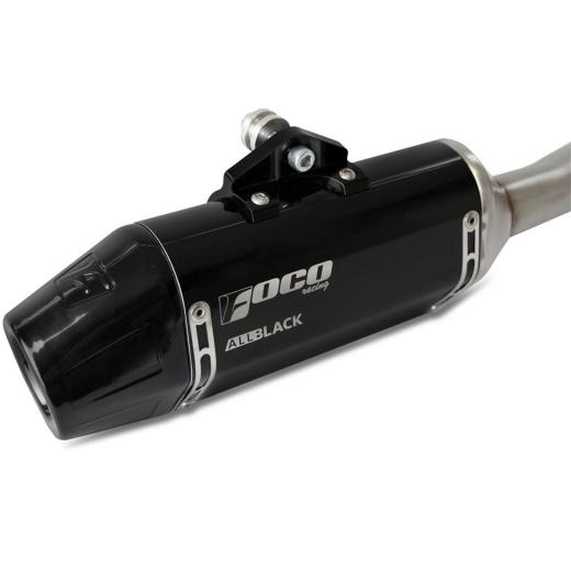 Escapamento Curva + Ponteira Foco Racing F2 CRF 300F All Black