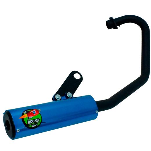 Escapamento Curva + Ponteira Wacs Rocket CG 150 Titan ESD 04/08