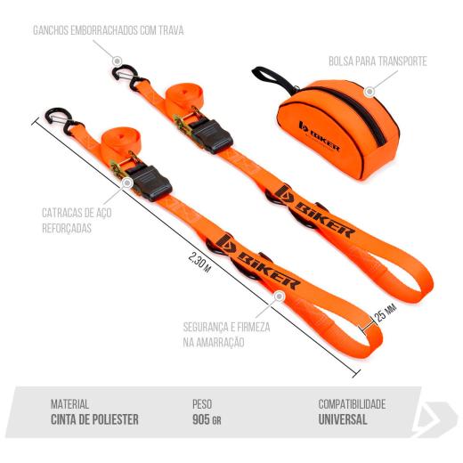 Esticador Biker Catraca C/ Bolsa